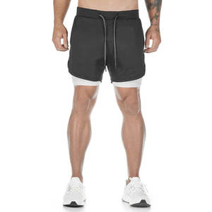 Pantalones Cortos Deportivos Personalizados para Hombre, Transpirables, Impermeables, de Secado Rápido, Estilo Urbano, para Gimnasio, con Cintura Elástica y Diseño Sólido para Correr - Product Image 1