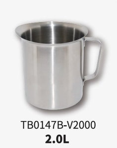 เหยือกนมสแตนเลส 18/8 ขนาด 2.0 ลิตร ผิวเงาแบบซาติน สำหรับร้านกาแฟ ทำฟองนม - Product Image 3