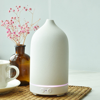Diffuseur d'huiles essentielles électrique en céramique ultrasonique de luxe, 200 ml, humidificateur d'air pour table, usage commercial, hôtel