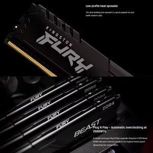 Memoria RAM Fury DDR4 8G 16G 32GB 3600 3200Mhz para PC, 288 Pines, 1.2V, con Disipador de Calor para Escritorio o Placa Base, Kingston Fury DDR4 RAM - Product Image 4