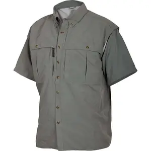 Men's UV Vented S/S Fishing Shirt UPF 50+ Protection Outdoor Performance Fishing Shirt