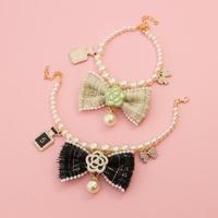 Collier pour chien avec décoration en strass DIY, bijoux pour chiens et chats, collier pour chien avec collier de perles