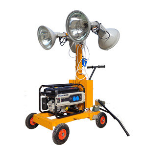 Led Diesel Mobile <b>Light</b> Tower 5m 7m Hand Push <b>Lighting</b> Lamp For Mining Emergency Use - Product Image 4