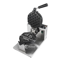Machine à Gaufres Professionnelle Interchangeable 110V-220V pour Restaurants, Gaufrier à Bulles d'Œufs de Hong Kong, Vente Directe Usine