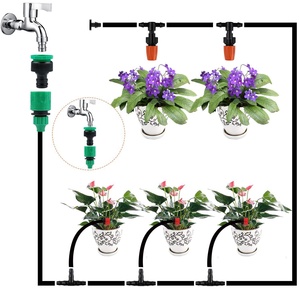 Kit d'<span class=keywords><strong>arrosage</strong></span> <span class=keywords><strong>automatique</strong></span> de jardin de 30m Système d'irrigation goutte à goutte en PVC avec buse réglable et tuyau avec numéro de modèle de plante - Product Image 3