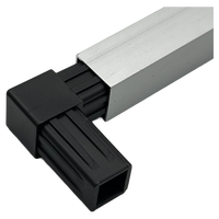 Penjepit tabung persegi plastik 3Way 4Way 5Way 6Way berbentuk silang empat arah T konektor pipa sambungan persegi plastik PP tiga arah