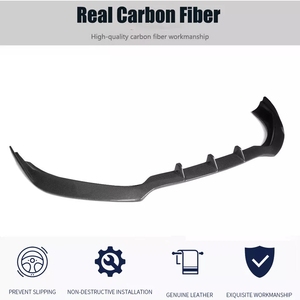 Usine de pièces automobiles en fibre de carbone personnalisé brillant carbone voiture pare-chocs avant lèvre menton becquet pour <span class=keywords><strong>Audi</strong></span> <span class=keywords><strong>BMW</strong></span> - Product Image 3