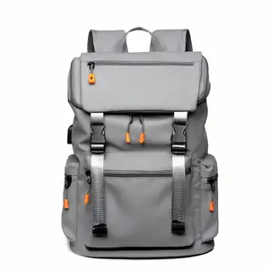 Designer Sport Backpack with Solid Color Pattern Internal Frame Laptop Compartment-Fashion Casual Book Bag