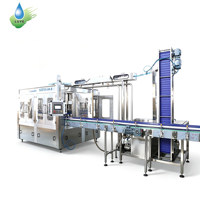 Machine automatique de remplissage et de bouchage d'eau minérale 3 en 1, ligne de production monobloc pour le lavage, le rinçage et l'étiquetage des bouteilles en PET