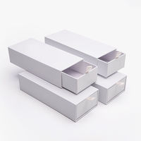 Boîte cadeau personnalisée en carton rigide rectangulaire pour lunettes et lunettes de soleil avec gaufrage, type tiroir