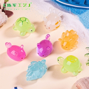 Miniatures décoratives lumineuses pour micro-paysages : <span class=keywords><strong>tortue</strong></span> marine, lapin de mer, animaux de plage, accessoires de bricolage pour aménagement paysager - Product Image 3