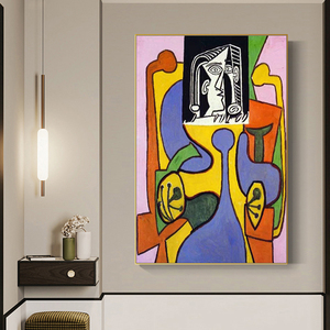 Pablo Picasso 1949 Tranh sơn dầu 'người phụ nữ ngồi ghế tàu' làm bằng tay trừu tượng phong cách nghệ thuật nhà bức tranh chân dung - Product Image 5