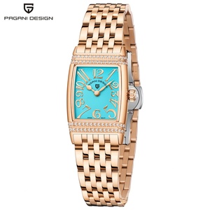 Montre à quartz pour femme Pagani Design 1737, bracelet en acier inoxydable, étanche, décoration en diamant artificiel, montre élégante pour femme - Product Image 1