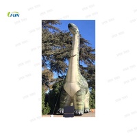 Statue de dinosaure gonflable réaliste Jurassic World pour l'extérieur / Modèle de tricératops, dragon géant de Noël, tissu Oxford, publicité