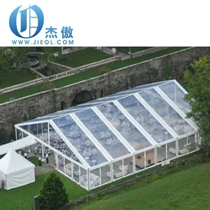 Tenda besar berbentuk tenda profil aluminium untuk luar ruangan acara pesta pernikahan tenda