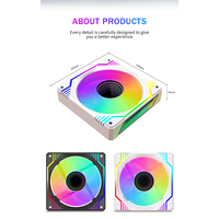 Lovingcool ventilateurs de châssis silencieux personnalisés PC radiateur CPU refroidisseur ordinateur 120mm ventilateur Ventilador RGB ventilateur de couleur mélangée pour étui