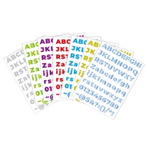 קבוע מדבקה דקורטיבית אותיות זהב אותיות אותיות מותאמות אישית חבילת הדפסה ויניל כסף אנגלית מדבקות - Product Image 1