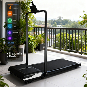 Tapis de course électrique pliable le plus vendu, plateforme de marche plate pour bureau à domicile avec écran LED, portable 3-en-1 - Product Image 3