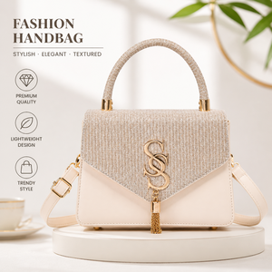 Bolsos de Hombro de Patchwork Tejido para Mujer, Gran Espacio, Venta al por Mayor, Cierre de Cremallera, Bolsos de Moda para Iglesia y Eventos Especiales 2026 - Product Image 1