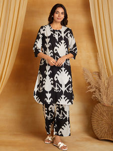 ชุดเซ็ตผ้าฝ้ายลายดอกไม้ขายดีรุ่นใหม่ล่าสุดสำหรับผู้หญิง สไตล์ชาติพันธุ์ วัสดุรีไซเคิล เหมาะสำหรับงานปาร์ตี้ ฤดูใบไม้ผลิและฤดูร้อน - Product Image 4