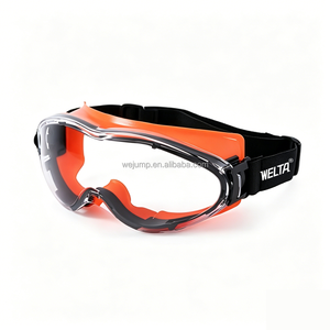 WEJUMP - Gafas de Seguridad con Lentes de PC de Alta Visibilidad, Protección Ocular, Marco Completo de PVC, Correa Elástica, Antivaho - Product Image 3