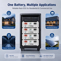 Système de stockage solaire XU 5kWh 15kWh, onduleur domestique 51.2V, batterie LiFePO4 Power Wall 100Ah, communication CAN, sortie 10-20kW, 6000