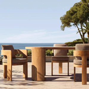 Vente en gros de mobilier de jardin d'extérieur canapé chaise d'hôtel patio loisirs chaise en bois de <span class=keywords><strong>teck</strong></span> salon - Product Image 6