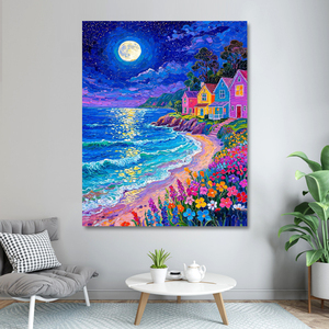 Kit de Pintura por Números <span class=keywords><strong>para</strong></span> <span class=keywords><strong>Principiantes</strong></span>, Paisaje de Playa al Atardecer, Manualidades, Decoración del Hogar, Regalo con Juego de Pinturas Acrílicas - Product Image 2