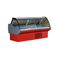 Nouveau produit, réfrigérateur de vitrine pour supermarché, congélateur à viande, vitrine réfrigérée pour usage quotidien, personnalisation de la vitrine avant