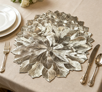 Sets de table réutilisables en PVC métallisé écologiques, résistants à la chaleur, antidérapants et imperméables pour la décoration de la maison, des hôtels et des restaurants