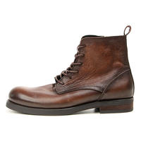 Botas Casuales de Hombre 2026, Nuevas, Vintage, Resistentes y Transpirables, Hechas a Mano con Cuero de Grano Completo, Botas Chukka de Mezclilla a la Moda