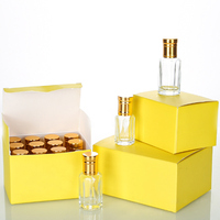 Ensemble de bouteilles octogonales en verre Attar de 3ml 6ml 9ml 12ml élégantes de qualité supérieure Bouteilles d'huile de parfum Dip Stick avec boîte-cadeau