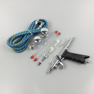 Kit aérographe 116B 0.3 0.5 0.8mm à double action, alimentation par gravité, portable, pour travaux d'art, peinture, modélisme, réparation de meubles - Product Image 2