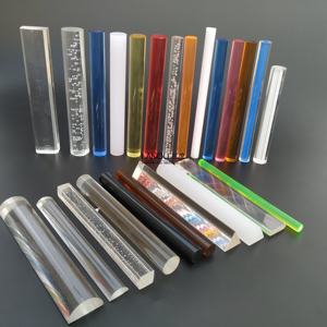 לנדו במפעל סיטונאי 0.5 "יציקת צבע חלקי פלסטיק לא סדיר מוט זוהר - Product Image 5