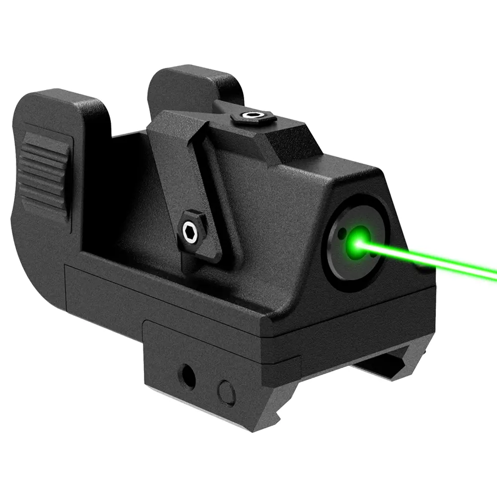 Nylon mini-sub-compacto 520nm verde mira laser ajuste Outdoor escopos vista