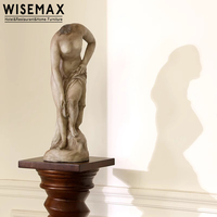 WISEMAX MEUBLES Décoration d'intérieur moderne Sculpture en résine artisanale exquise Statue Décoration d'intérieur Art Ornement pour console de table