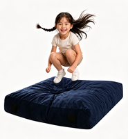 Lit de jeu sensoriel personnalisable pour enfants autistes, en mousse douce et velours, avec blocs de mousse, pour sauter, grimper et se prélasser, avec housse lavable
