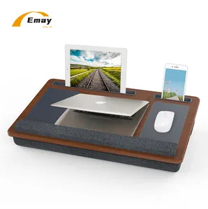 분리형 베개 쿠션 나무 무릎 책상 유연한 노트북 테이블 소파 침대 마우스 패드 전화 스탠드