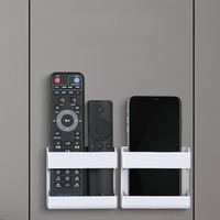 Boîte de télécommande pratique, support de télécommande antidérapant, support de téléphone à forte capacité de charge, trou de réception de câble de données