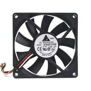 Ventola di Raffreddamento <span class=keywords><strong>Assiale</strong></span> Delta 8CM 8025 <span class=keywords><strong>12V</strong></span> DC 0.41A AFB0812VH 80x80x25mm 4000rpm 4.92W per Alimentatore e Scheda Madre - Product Image 2