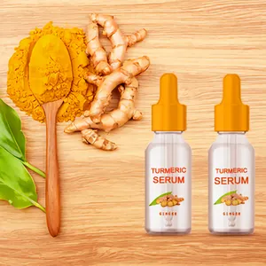 Paraben Free Keep Skin Youthful Herb Turmeric Serum Lighten Dark Spots Vegan Turmeric Vitamin C Face Serum