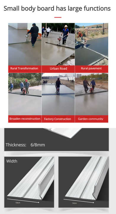 Super Promotions Asphalt Concrete Paver Leveling Machine Concrete Vibration Ruler Floor Leveling Surface for Sale
