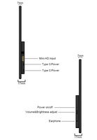 Écran portable LED ultra-fin avec extension USB-C et support, moniteur de jeu pour ordinateur portable, moniteur portable