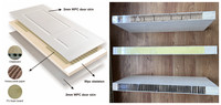 Portes en verre en alliage d'aluminium modernes en gros, double vitrage trempé, étanches, insonorisées, coupe-vent, isolation thermique, pour intérieur