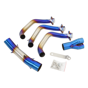 Yamaha MT-09 FZ-09 Tracer 900 GT için Tam Sistem Motosiklet Egzoz Borusu 304 Paslanmaz Çelik Header Manifold Susturucu - Product Image 5