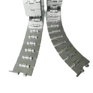 Cadena recta de bisagra única 812 para transportar botellas de PET, botellas de vidrio y latas de aluminio, cadena <span class=keywords><strong>transportadora</strong></span> de acero inoxidable - Product Image 1