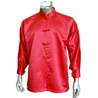 Uniforme de Tai Chi en satin 100 % polyester épais, comprenant une veste et un pantalon à taille élastique avec cordon de serrage