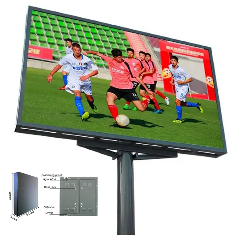 Anzeige mit hoher Helligkeit Wasserdichtes LED-Video display Billboard Digital Signage und Displays Werbe bildschirm Elektronische Schilder