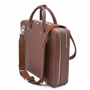 Mode Luxus Vintage Echt leder Business Office Tasche Aktentasche Laptop Litigator Aktentasche Executive Portfolio Tasche