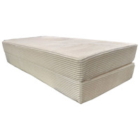 Sofá Cama Modular Compresible de 2 Plazas, Forma Cuadrada, Tapizado en Tela, Relleno de Espuma, Diseño Moderno para Sala de Estar, Centro Comercial, Hotel